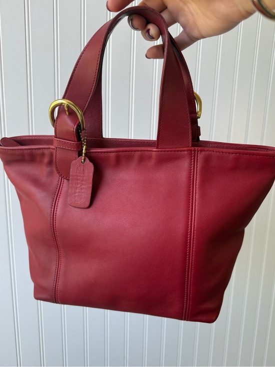 Coach Handbags - Vintage red leather coach waverly bag